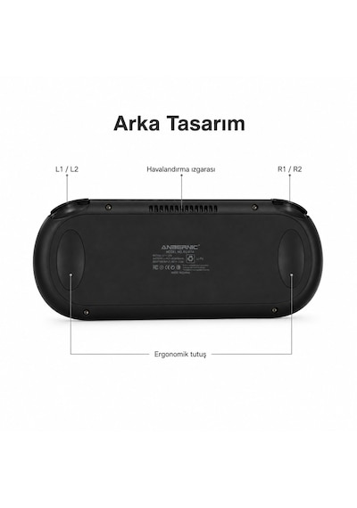 Rg Vıta El Oyun Konsolu 5.46 İnç Ips Dokunmatik Ekran Android 12, Taşınabilir Retro Atari Oyun Cihazı