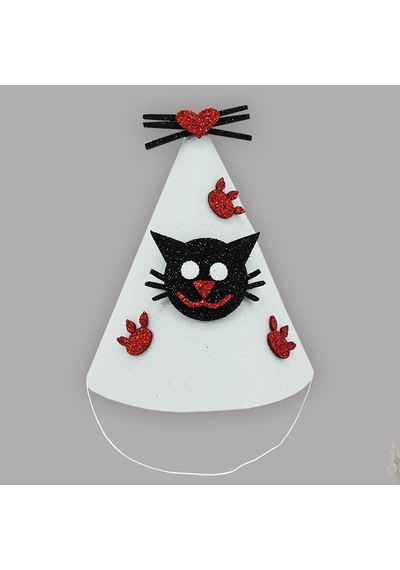 Süsle Bebek Ve Parti Kedi Doğum Günü Şapkası