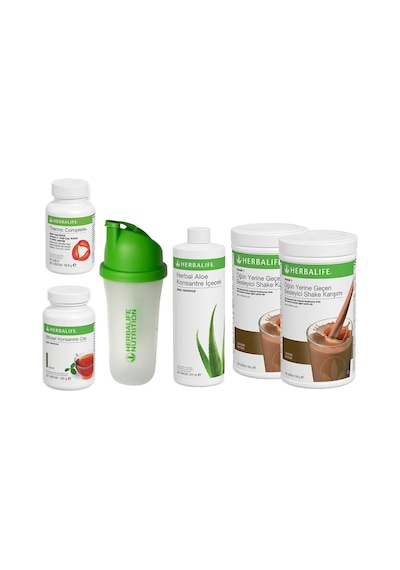 Herbalife Full Set 4 Shaker Hediyeli 2 Çikolata Shake 100gr Klasik Çay Aloe Thermo Hek1061
