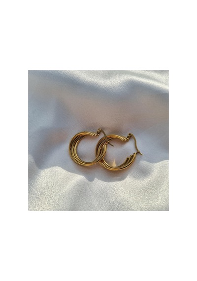 Triple Luxe Hoop Altın