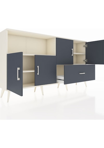 Arges Konsol 4 Raflı Tek Çekmeceli 4 Kapaklı 176x30x99 Aytaşı-ant Aytaşı-antrasit Arges Konsol 4 Raflı Tek Çekmeceli 4 Kapaklı 176x30x99 Aytaşı-ant Aytaşı-antrasit