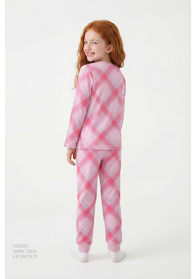 Penti  Pembe Kız Çocuk Cute Rabbit Uzun Kollu Pamuklu 2'li Pijama Takımı