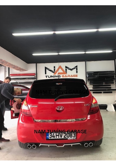 Hyundai İ20 09-14 Arası Arka Tampon Eki Difüzör Çift Egzoz Çıkış