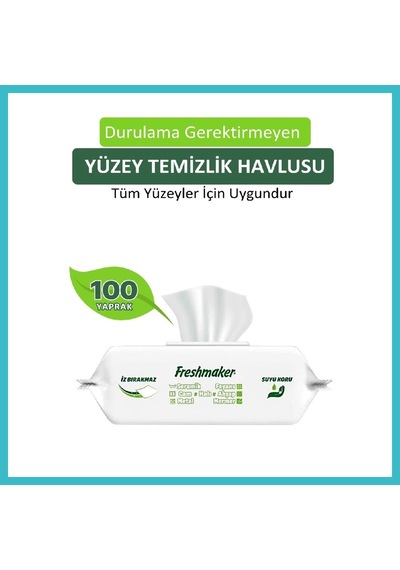 Bezos Yüzey Temizleyici Havlu 100'lü Dfnbez Tekli