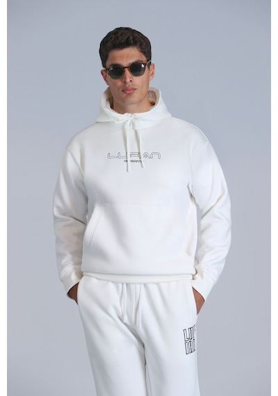 Lufian Erkek Brave Sweatshirt 112030152 Kırık Beyaz Kırık Beyaz