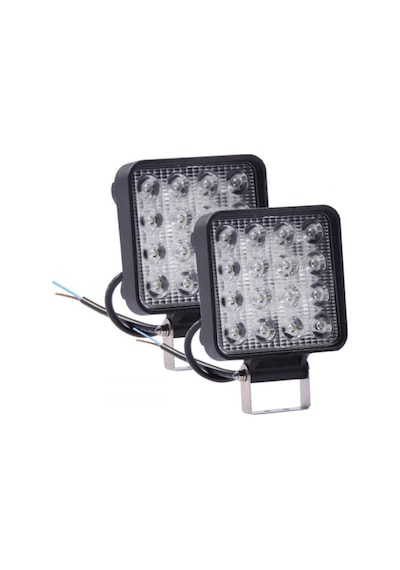 16 Led Lamba Off-Road Atv Iş Makinası Çalışma Lambası X 2 Adet