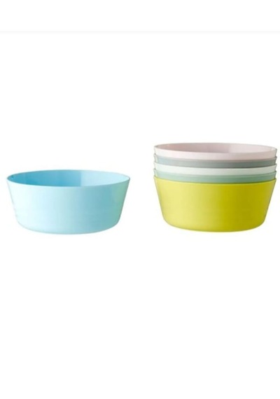 Ikea 36 Parça Bebek& Çocuk Çatal Kaşık Bıçak Bardak Kase Tabak Ta Çok Renkli