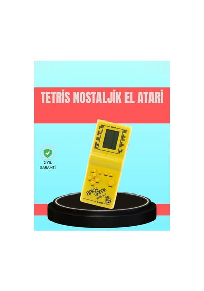 Retro Tetris El Aterisi Pil İle Çalışan Taşınabilir Mini Oyun Konsolu - Hs08371678-3212 Renkli