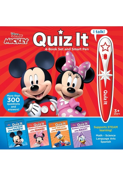 Disney Mickey Mouse And Minnnie Mouse Quiz İt Pen 4-book Set And Talking Pen Interactive E Sku: Zeusstkdb8e71bf3d
