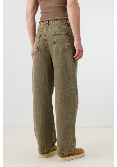 Antioch Relax Fit Erkek Jean Haki