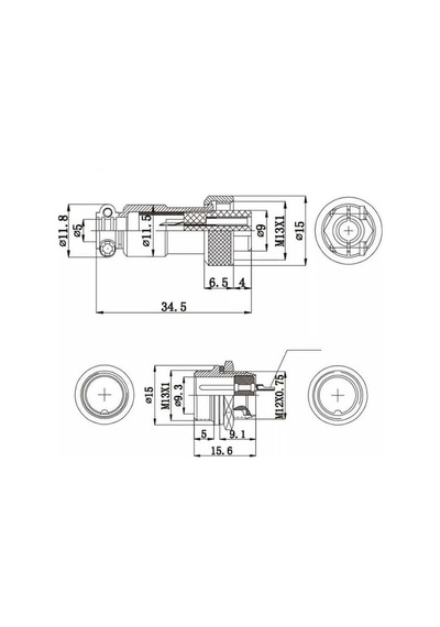 Magicvoice Mv-29494 Dişi 4 Pinli Mini Mayk Fiş Soket