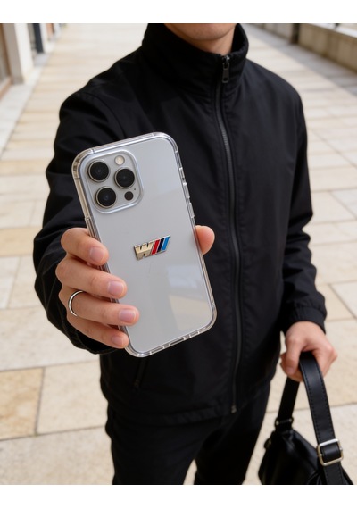 Bmw M Power Logosu Telefon Sticker 3d Metal Tasarım, Arka Süs A300144