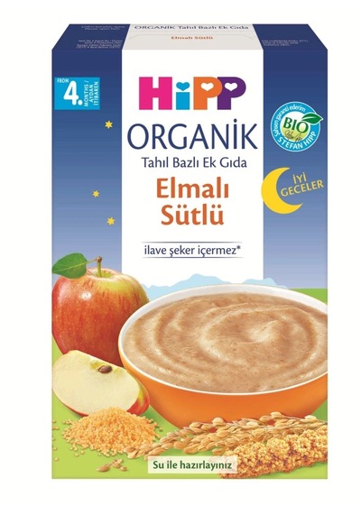 Mey İthalat Organik İyi Geceler Elmalı Sütlü Tahıl Bazlı Ek Gıda 250 Gr