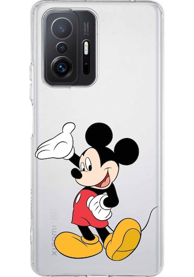 Xiaomi Mi 11t Pro Uyumlu Kapak Mickey Mouse Tasarımlı Şeffaf Kılıf