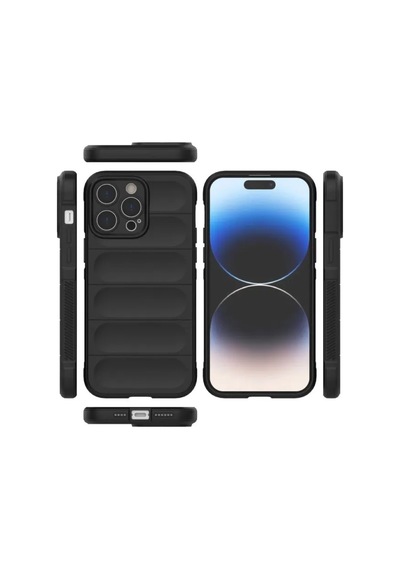 Jenerik Apple iPhone Uyumlu  Uyumlu 14 Pro Kılıf Optimum Silikon - Siyah