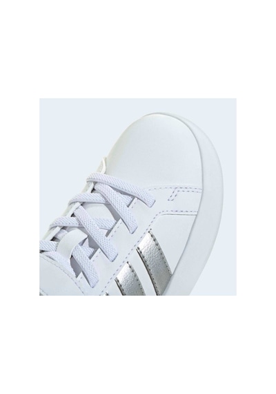 Adidas Grand Court 3.0 El C Unisex Çocuk Sneaker Jp9368 Beyaz / Gümüş Met. / Gümüş Met