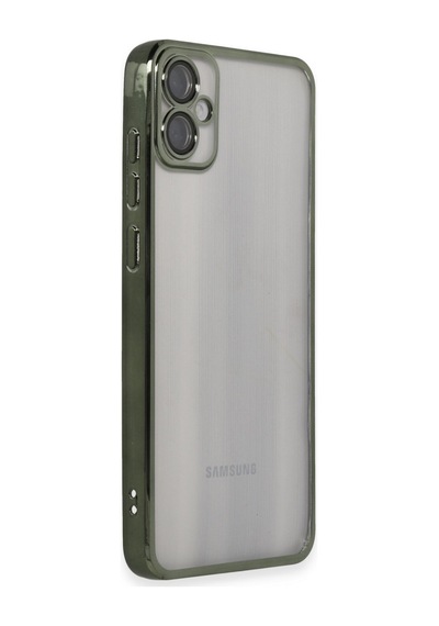 Galaxy A05 Kılıf Razer Lensli Silikon - Yeşil