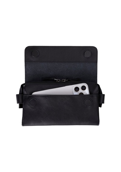 Bloom Noir Elevated Cosmic Clutch Bag Siyah