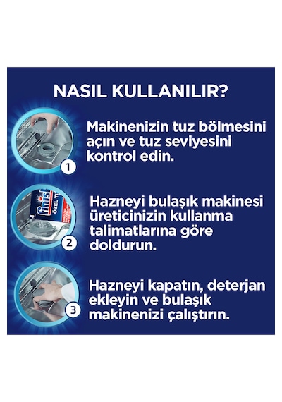 Finish Bulaşık Makinesi Özel Tuz 1500 Gr x 2