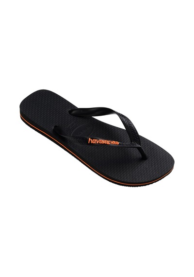 Havaianas Logo Filete Unisex Siyah Terlik 4108555-9456 Siyah - Turuncu