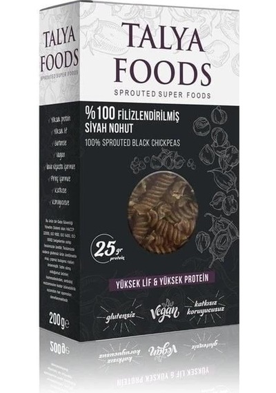 Filizlenmiş Siyah Nohut Makarnası 200gr-2752
