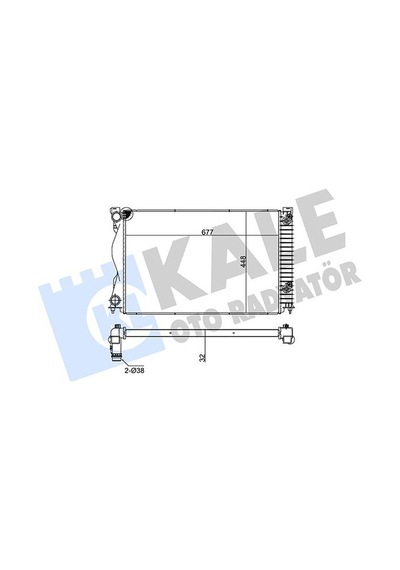 Kale Radyatör Audi A6 2.0tfsi-2.0tdi 05-11 Otomatik 677x448x32 Al-pl-brz Kale 353100 4f0121251r-4f0121251ae