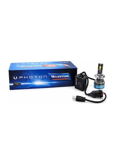 Photon Milestone Black Katana H7 30000 Lümen Led Xenon Hb3 Sürücü + H7 Dönüştürücü Aparat Entegreli