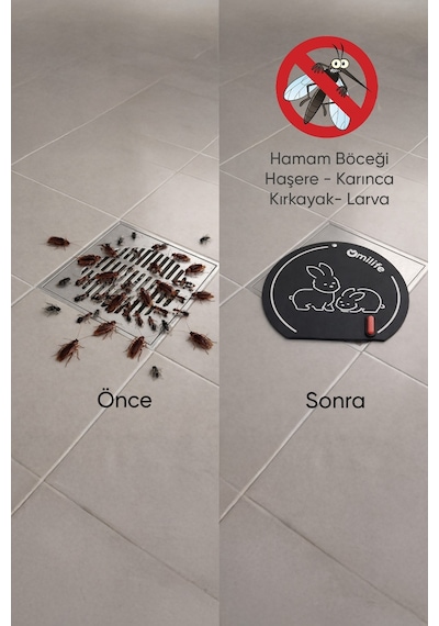 Siyah Renk Banyo Ve Mutfak Lavabo Koku Önleyici Gider Koruyucu Silikon Sızdırmaz Ped