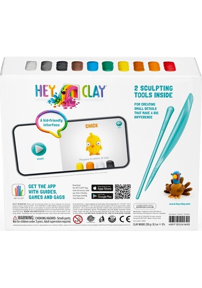 Hey Clay Hava İle Kuruyan Kil 15'li Kutu - Çiftlik Kuşları