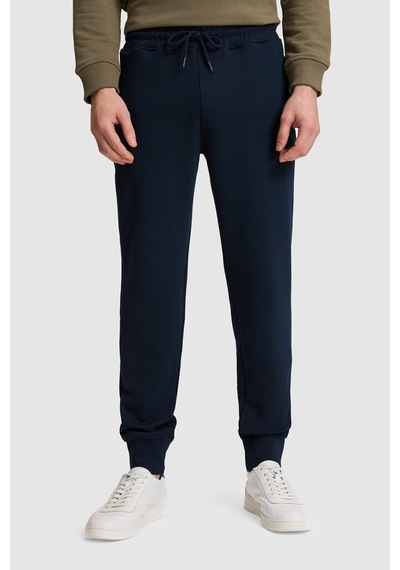 U.S. Polo Assn. Erkek Lacivert Slim Fit Paçası Lastikli Eşofman Altı 50329444-vr033
