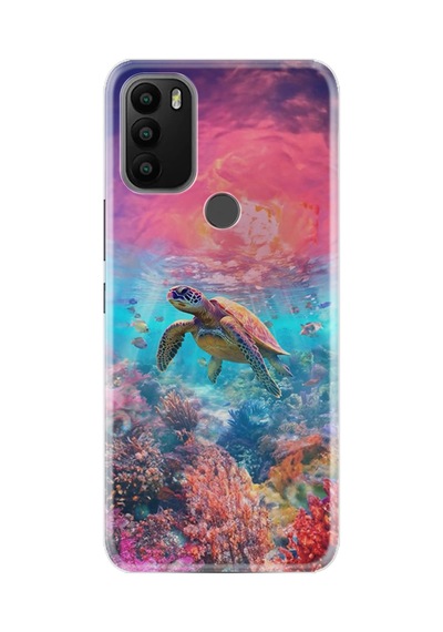 General Mobile Gm 21 Plus Kılıf Boutique Baskılı Resimli Kaplumbağa Pcode -065