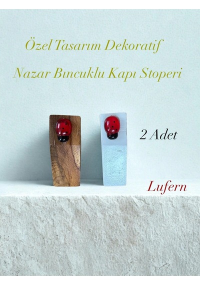 Özel Tasarım Dekoratif Uğur Böcekli Kapı Stoperi Takoz Kapı Durdurucu Hava Sirkülasyonu Kaymaz
