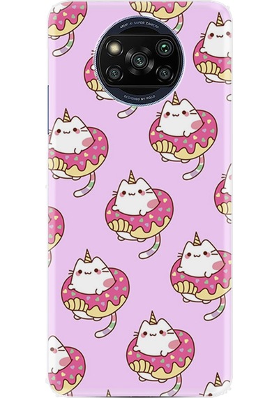 Xiaomi Poco X3 Pro Kılıf Resimli Desenli Baskılı Silikon Unicorn Donut 1417