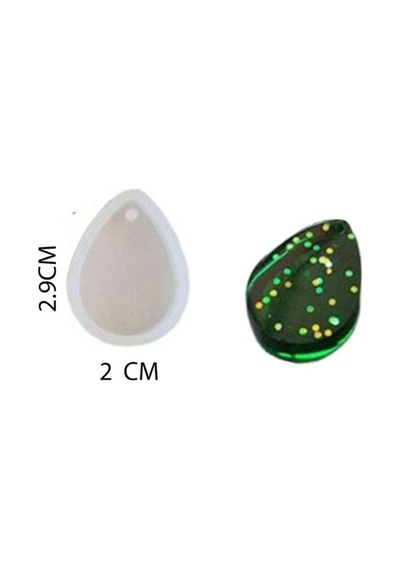 Epoksi Silikon Kalıp Minik Boy Damla Model 2x2,9 Cm Beyaz