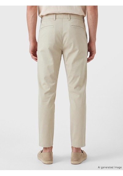 Lcw Vision Bej Slim Fit Erkek Gabardin Pantolon