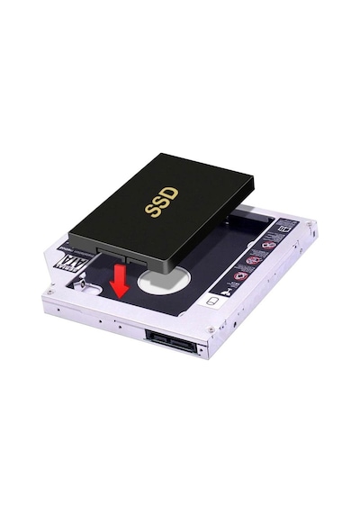 Hdd Caddy 12.7Mm 2.5" Sata 2Nd Hdd Caddy