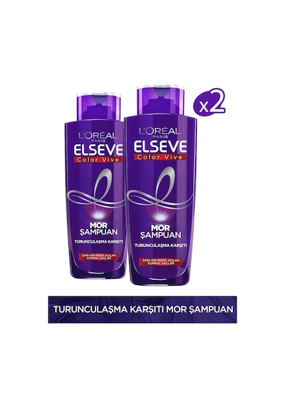 Elseve Mor Şampuan 2 x 200 ML