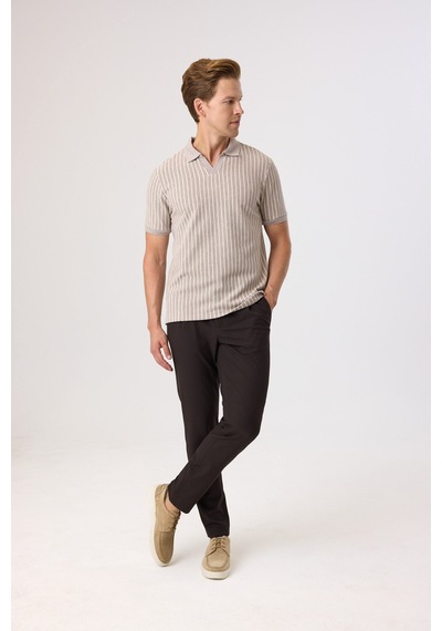 Back And Bond Regular Fit Vizon Düğmesiz Polo Yaka Tişört Çok Renkli