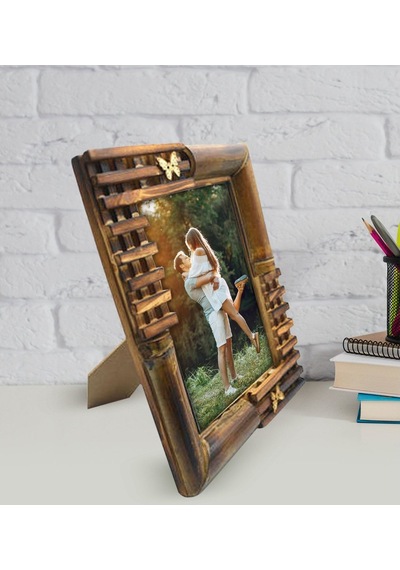 Kişiye Özel Fotoğraflı Bambu Çerçeve(10X15Cm)