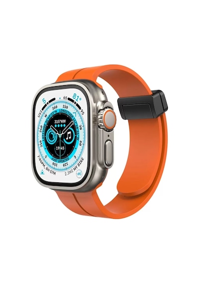 Newface Apple Watch 38mm Kr412 Elegance Stylısh Kordon - Turuncu