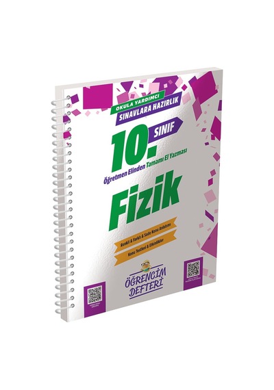 10.sınıf Fizik Öğrencim Defteri Murat Eğitim Yayınları