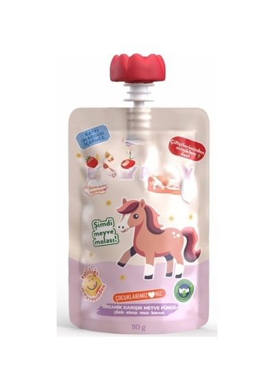 Organik Karışık Meyve Püresi 110gr