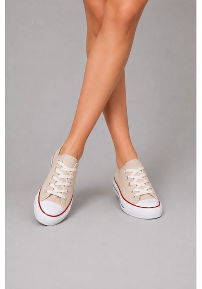 Ht Hotin Diego Kadın Keten Günlük Hafif Spor Ayakkabı - Bej