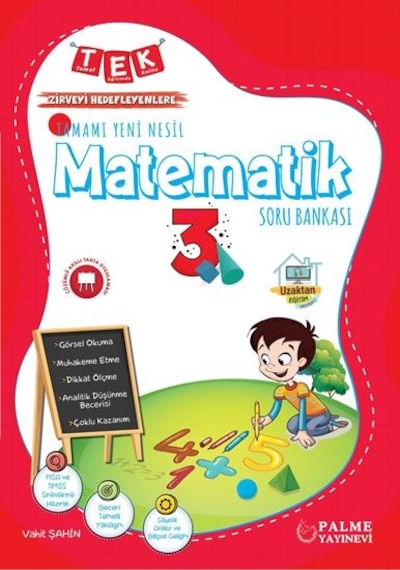 Palme 3. Sınıf Tek İlkokul Matematik Yeni Nesil Soru Kitabı