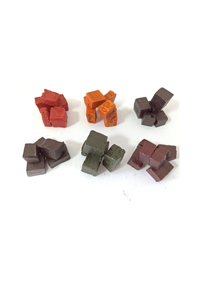 MUM BOYASI KONSANTRE GRANÜL PARAFİN SOYA WAX MUM BOYASI SET 6 RENK 60 GR