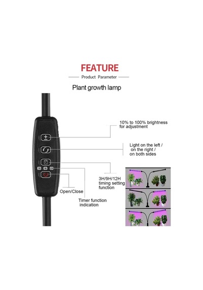 Tam Spektrum Fito Led Işık Bitki Büyütme 5V Usb 60W Lamba Zaman V