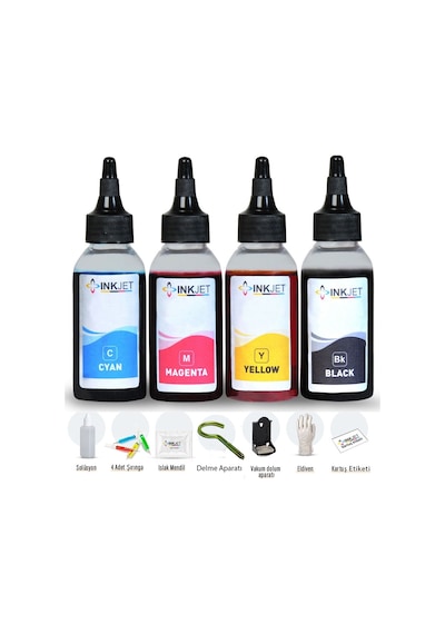 Canon E514 Mg3550 Bitmeyen Kartuş Mürekkep Seti 4X100 ML