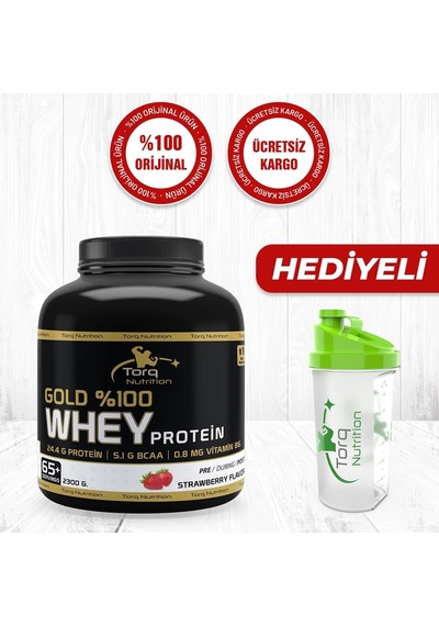 Torq Nutrition Gold Whey Protein Tozu 2300 Gr | Çilek Aromalı