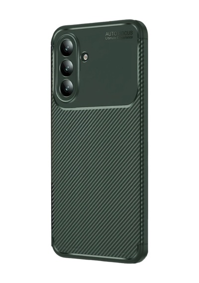 Samsung Galaxy Uyumlu A27 5g Kılıf Karbon Silikon Case Yeşil