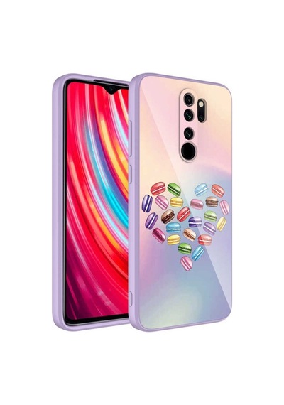 Xiaomi Redmi Note 8 Pro Kılıf Kamera Korumalı Desenli Sert Silikon Zore Epoksi Kapak NO1